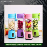 Portable Blender - Rechargeable Personal Smoothie Maker Electric USB Juicer Cup Compact Lightweight Travel Bottles For Shakes And Smoothies | 380ml