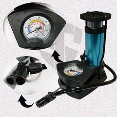 Foot & Hand Air Pump with Pressure Gauge