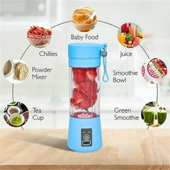 Portable Blender - Rechargeable Personal Smoothie Maker Electric USB Juicer Cup Compact Lightweight Travel Bottles For Shakes And Smoothies | 380ml
