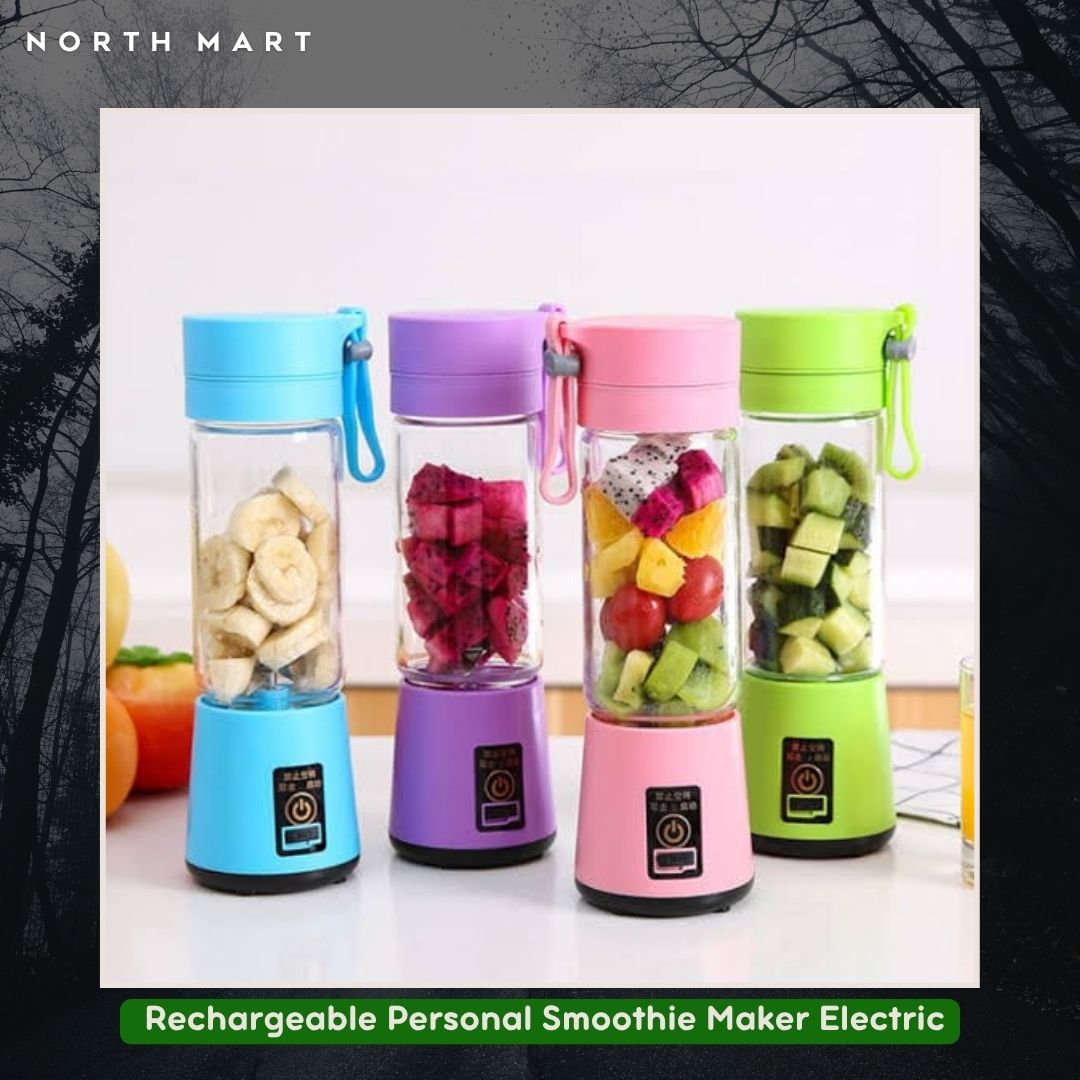 Portable Blender - Rechargeable Personal Smoothie Maker Electric USB Juicer Cup Compact Lightweight Travel Bottles For Shakes And Smoothies | 380ml
