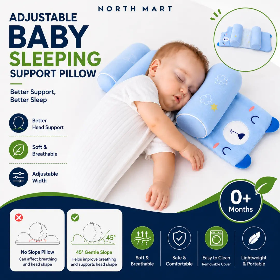 Adjustable Baby Sleeping Support Pillow