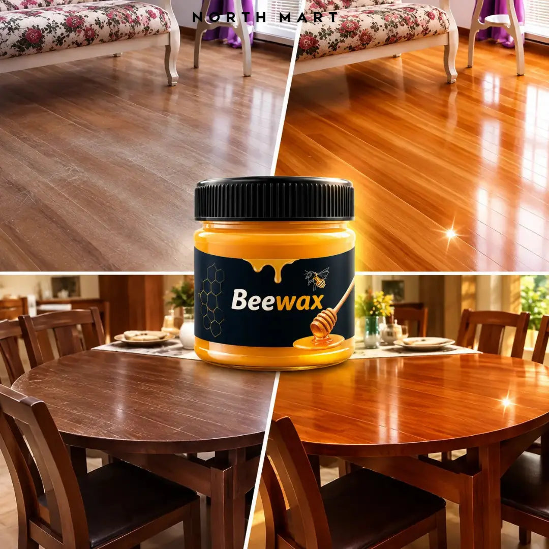 HHH 100% Natural Beeswax – Premium Wood & Furniture Polish for Restoration & Protection | 85g